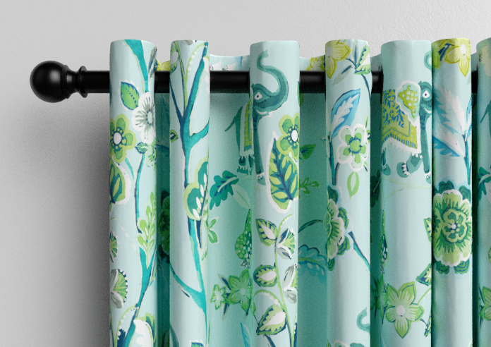 Gujarat, Cyan - Made to Measure Curtain - Image 12